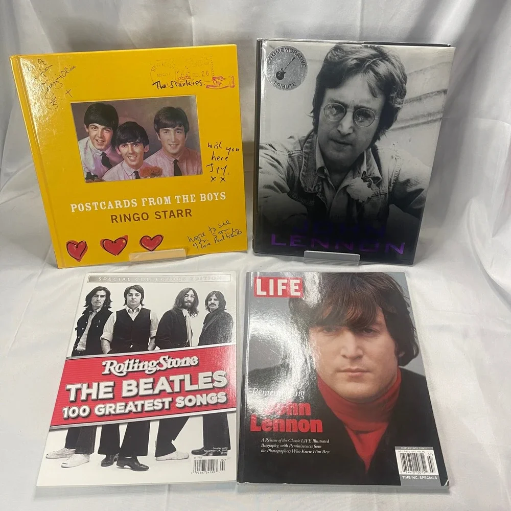 The Beatles John Lennon‎ Book & Magazine Lot Ringo Starr Postcards